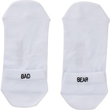 Bad Bear Erkek Beyaz Çorap 39 - 42 Beden Özellikli Konforlu Günlük Kullanım İçin
