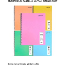 Mynote Flex Pastel Defter A4 40 Yaprak Çizgili 5 Adet