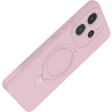 Zenvia Mey Ithalat®   Redmi Note 14 4g Regal Magsafe Standlı Kapak - Açık Pembe
