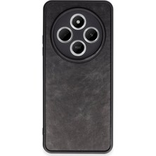Zenvia Mey Ithalat®   Redmi 14C Kılıf Aras Deri Kapak - Siyah
