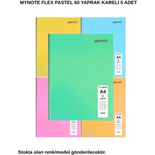 Mynote Flex Pastel Defter A4 60 Yaprak Kareli 5 Adet