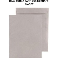 Oyal Torba Zarf 26X35 Kraft 90 gr 5 Adet – Dayanıklı ve Doğal Gönderim Çözümü