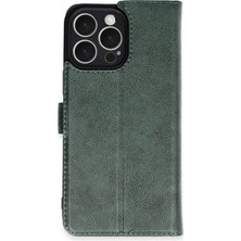 Zenvia Mey Ithalat®  iPhone 16 Pro Max Kılıf Trend S Plus Kapaklı Kılıf - Yeşil