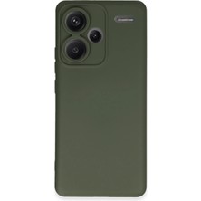 Zenvia Mey Ithalat®   Redmi Note 13 Pro Plus Kılıf Nano Içi Kadife Silikon - Koyu Yeşil