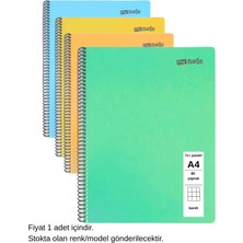 Mynote Flex Pastel Defter A4 80 Yaprak Kareli 1 Adet