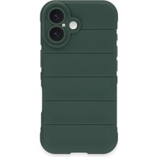 Zenvia Mey Ithalat®  iPhone 16 Plus Kılıf Optimum Silikon - Koyu Yeşil