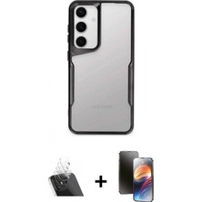 İlk El Grup Pilelistore™ Galaxy A14 4g Kılıf Akış Çizgi Koleksiyonu - Siyah 3D Antistatik Mat Seramik Nano Ekran Koruyucu + Kamera Lens Koruma Cam - Sf