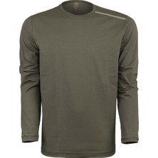 VAV Wear Baseti04 Sıfır Yaka  Uzun Kol  Koltuk Altı Fileli Su Itci  Kumaş Gözlük Askılı Tshirt