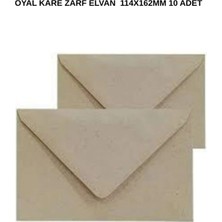 Oyal Kare Zarf Elvan 70 gr Kraft 114X162 mm 10 Adet – Doğal ve Şık Zarf Seçimi