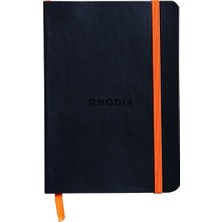 Rhodia Yumuşak Kapak Çizgili Defter Siyah Ry 117302