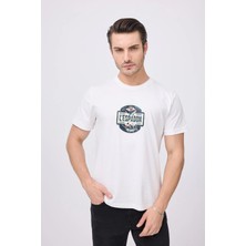 Marıne Tee™ Deniz Temalı Ribana Bisiklet Yaka Pamuk T-Shirt