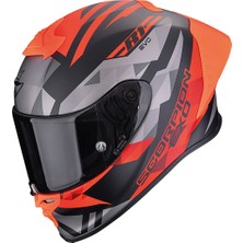 Scorpion Exo R1 Evo Iı Valere Spor Motosiklet Kaskı Mat Siyah  Kırmızı