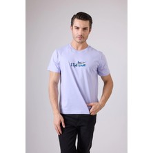 Marıne Tee™ Deniz Temalı Ribana Bisiklet Yaka Pamuk T-Shirt