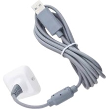 Yues Xbox 360 Gamepad USB Şarj Kablosu Gri – Dayanıklı Plastik Malzeme ile Play & Charge Uyumlu