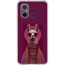 TechTree Redmi 12C Uyumlu Kozmik Lama Baskılı Silikon Kılıf