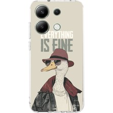 TechTree Redmi Note 13 4g Uyumlu Everything Is Fine Baskılı Silikon Kılıf
