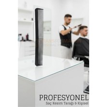 MertUS Kuaför Saç Kesim Tarağı - Profesyonel Eğimli Tasarım Berber Kesim Tarağı  - DUP9892-8554