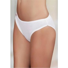 Şahinler Beyaz Lastik Biyeli Pantolon Ribana Külot Yeni Sezon (6 Adet Ekonomik Paket)