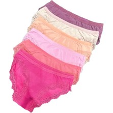 Aves Dantelli Bikini Slip 5li Külot Likralı Penye