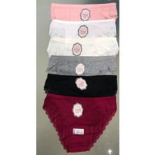 Berrak İç Giyim 11156, 12'li Paket Renkli Bikini Külot 11156-12