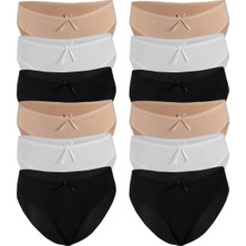 Özten İç Giyim Kadın 12'li Paket Bambu Bikini Külot