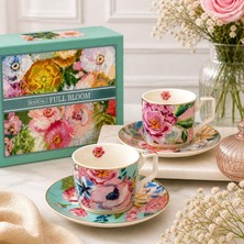 Rossev Porselen Çay Fincanı 2 Kişilik 4 Parça Full Bloom