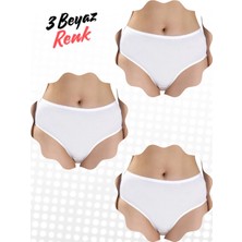 Berrak Yüksek Bel Bato Tarzında Bikini 3 Lü Adet Ekonomik Set (Ultra Kalitededir)