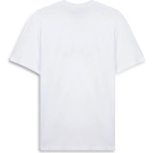 LTB Logo Baskılı Beyaz T-Shirt Erkek Truvakar Kol Günlük Stil Pamuklu 2XL