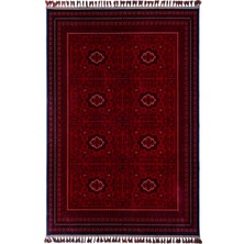 Afgan Desenli Otantik Bambu Ince Premium Kaymaz Taban Yumuşak Kolay Temizlenen Etnik Afgan Salon Koridor Halısı
