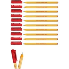Pensan 1010   Ofispen Kırmızı Tükenmez Kalem Seti 10 'lu 1.0 mm Kalınlık ile Konforlu Yazım Deneyimi