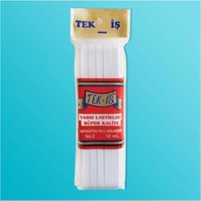 Tek-İş Yassı Lastik Beyaz 10 mt No:2 Esnek ve Dayanıklı Kullanım İçin Pratik Çözüm