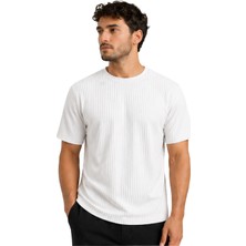 Fitilli Ottoman Kumaş Erkek Tişört 26047