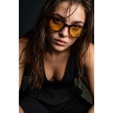 Bilge Karga Delvora Leopard Yellow Güneş Gözlüğü