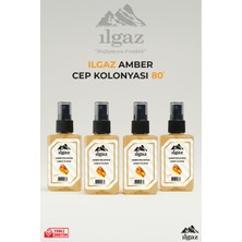Ilgaz Amber Sprey Kolonya Cep Boy Elegance Series 4'lü Eko Paket - 4X50 ml