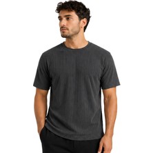 Fitilli Ottoman Kumaş Erkek Tişört 26047