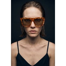 Bilge Karga Rina Orange Leopard Nude Güneş Gözlüğü