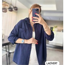 Durmaz Kadın Oversize Keten Gömlek Yeni Sezon Yazlık Keten Gömlek