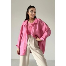 Biss Butik Standart Beden Oversize Kadın Gömlek