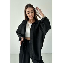 Biss Butik Standart Beden Oversize Kadın Gömlek