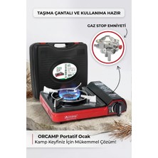 Alıç Orcamp Pro Portatif Kamp Ocağı - Gaz Kesme Emniyetli ve Reset Tuşlu Karavan/kamp Ocağı