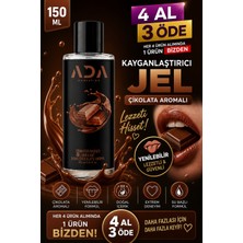Ada Marketing Kayganlaştırıcı Jel 150 ml Çikolata Aromalı Yenilebilir Özel Formül Ultra Yoğun