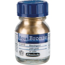 Schmincke Aqua Bronze Sulu Boya Yaldız Pigment 20 ml 813 Pale Gold