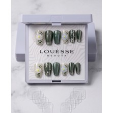 Louesse Beauty Louésse Daisy Fresh Takma Tırnak 12’li  Yeşil Papatya Desenli Fresh Mood Nail