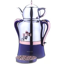 Korkmaz Hanedan Azura Inox/Rosegold A843-01 1,5 lt Çay Makinesi Çelik Gövdeli Modern Tasarım