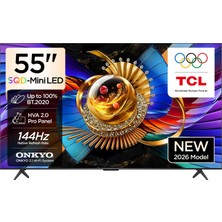 TCL 55Q7D Pro 55'' 139 Ekran Uydu Alıcılı 4K Ultra HD Google Smart QD-MiniLED TV