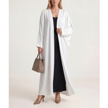 Societa Beyaz Balon kollu uzun kaftan 94765