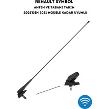 Renault Symbol Tavan Anteni ve Tabanı Takım 2002>2021 Arası Uyumlu Fm/am Yüksek Çekim