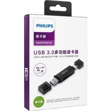 Zemheri Philips SWR1617B/93 USB 3.0 & Usb-C Çift Girişli Sd/tf Kart Okuyucu - Otg Destekli