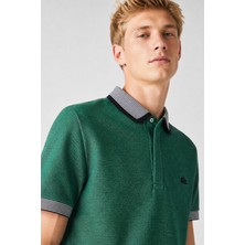 Lacoste Regular Fit Polo T-Shirt Erkek Polo Yaka Tişört Yeşil