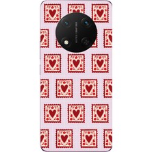 Le Balvo Honor Magic 7 Lite Uyumlu Kalplerin Karesi Baskılı Silikon Kılıf
